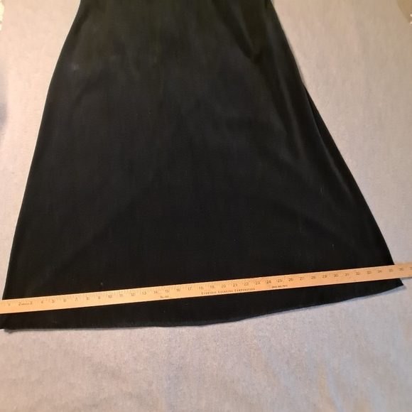 Vtg LUCIE ANN 1970's Mod Lounge Wear Maxi Dress Velour Pockets Oversized - Picture 8 of 11